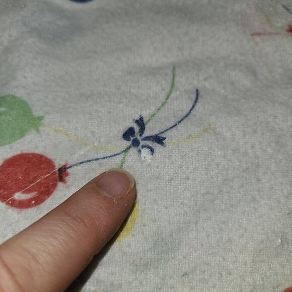 VTG Balloons Baby Burp Cloth Primary Colors Red Blue Yellow Green 14" x 16" READ - Picture 5 of 6